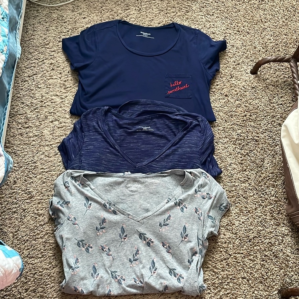 3 motherhood maternity t shirts